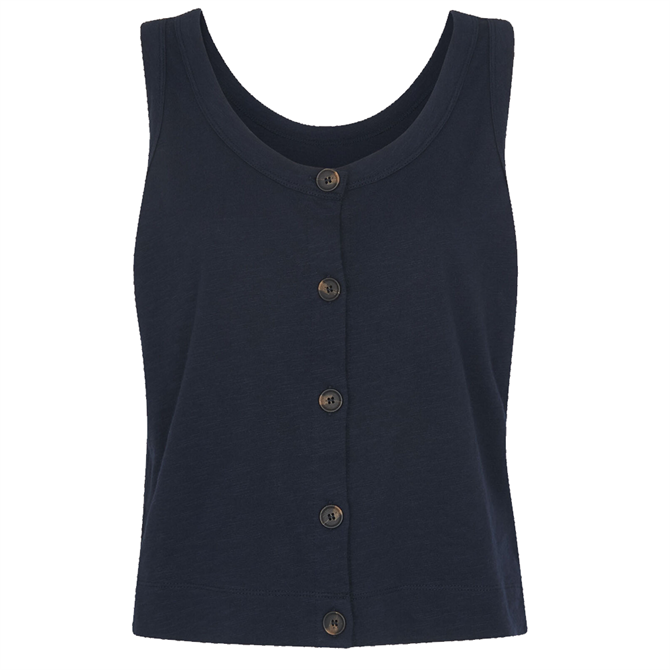 Whistles Sustainable Reversible Button Up Tank Top